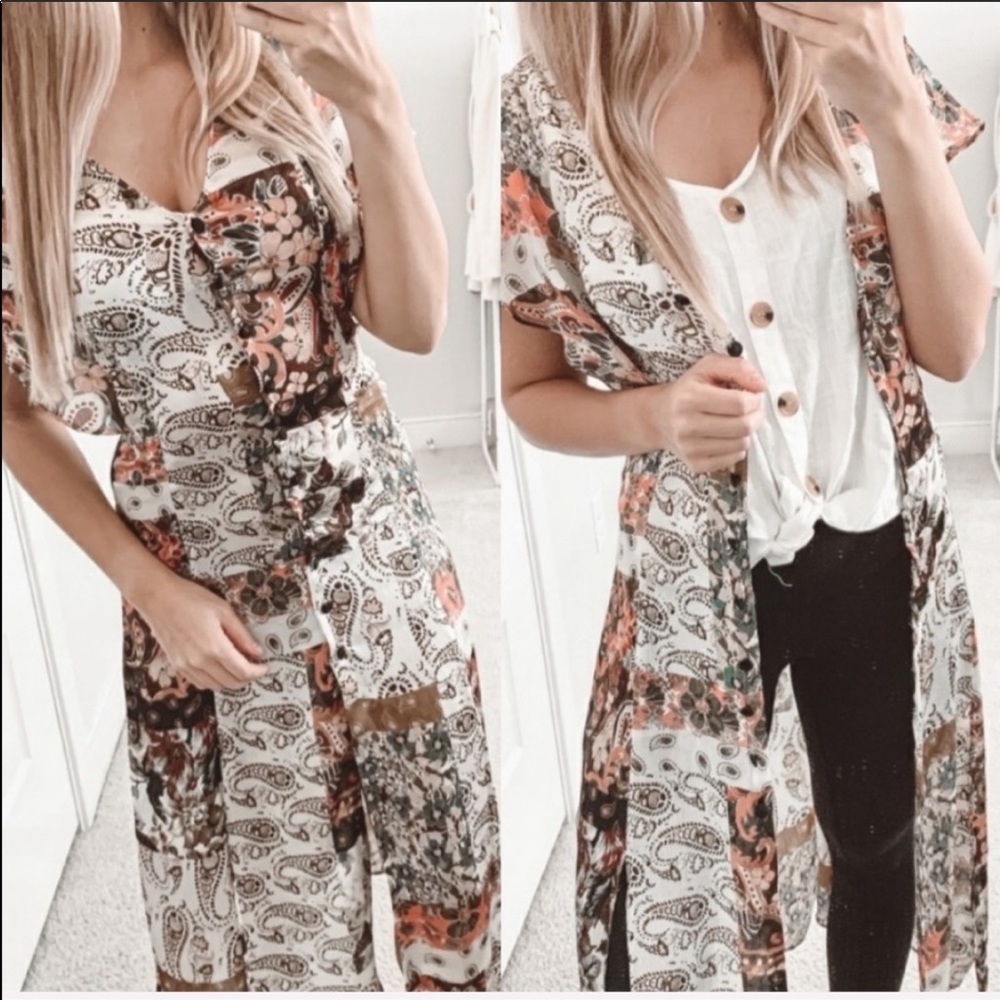 NWT Zara Floral Patchwork Dress